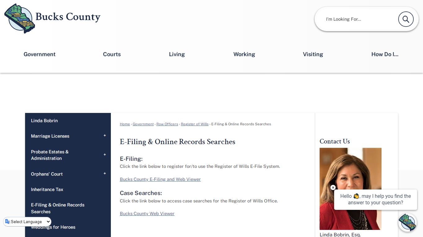 E-Filing & Online Records Searches | Bucks County, PA